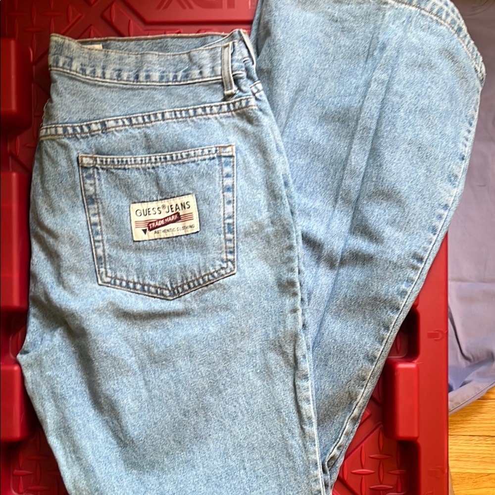 Vintage Guess Light Blue Denim Jeans, 32 Waist